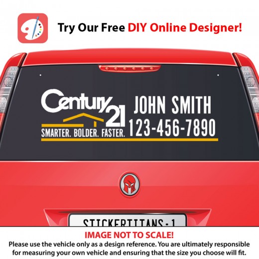 Century 21 Style 06 - Rear Glass Decal